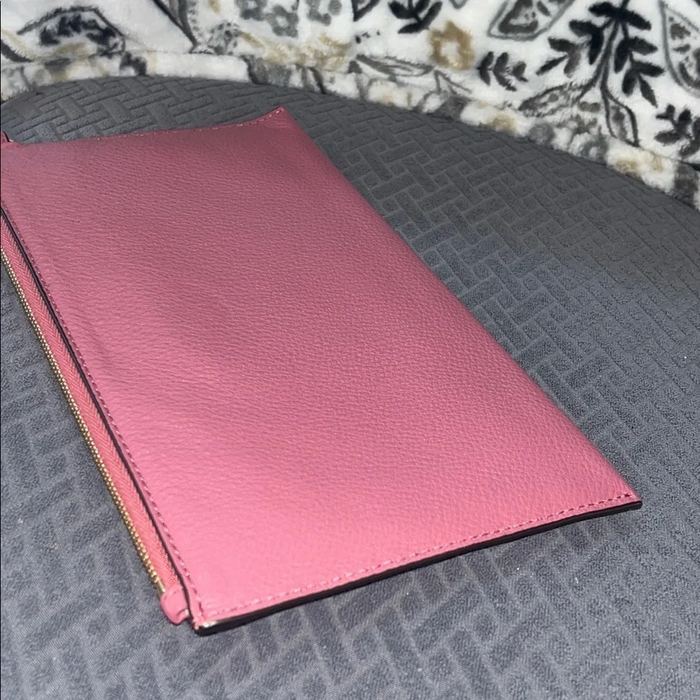 Michael Kors Rose Leather Wristlet